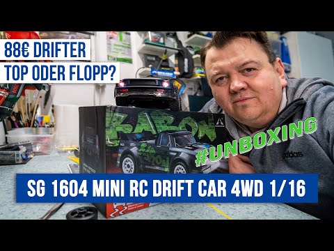 Top oder Flop? - SG 1604 Brushless Mini RC Drift Car 4WD 1/16 für € 88,- | 📦 Unboxing &amp; Test
