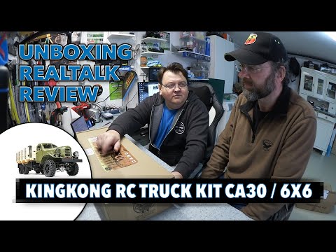 KingKong RC Truck Kit CA30 ZIS/ZIL-151 6x6 1:12 - Unboxing 📦
