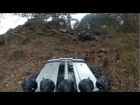 RC Scale Wanderung in Mödling - On-Board Action with Axial Wraith