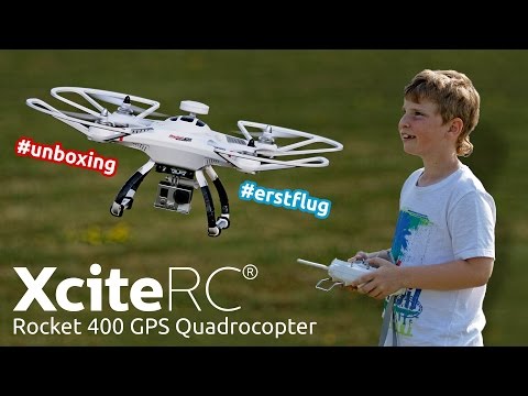 XciteRC Rocket 400 GPS Quadrocopter - Unboxing &amp; Erstflug