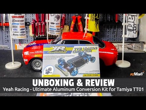 Unboxing: Yeah Racing - Ultimate Aluminum Conversion Kit for Tamiya TT01 (Deutsch / HD)