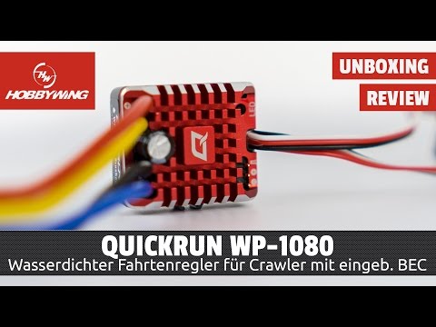 Hobbywing QuicRun WP 1080 - Crawler Fahrtenregler - Unboxing &amp; Programmierung [HD/Deutsch]