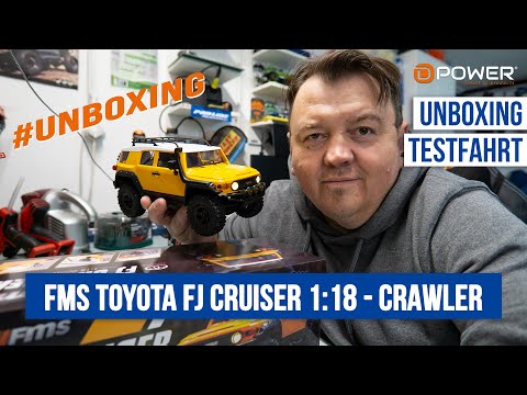 👍 Genial - FMS TOYOTA FJ Cruiser 1:18 - Mini Scale Crawler | 📦 Unboxing &amp; Testfahrt