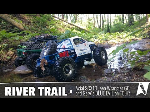 Axial SCX10 G6 &amp; BLUE EVIL - River Trail